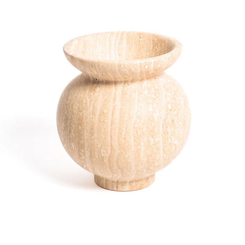 Marrow Sculptural Marble Vase for Refined Interiors
