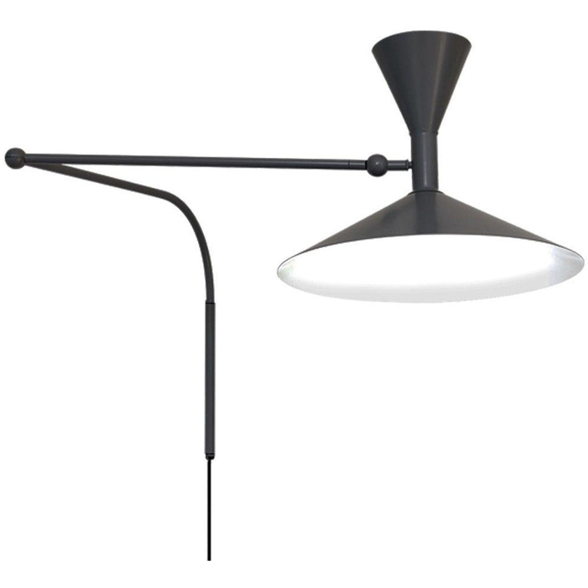 Marseille Adjustable Plug-in Wall Sconce with Swivel Arm