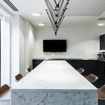 Modular Pendant Chandelier with Matte Lacquered Cables, 1-12 Lights
