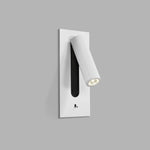 Folded Back LED Wall Sconce for Bedside Reading