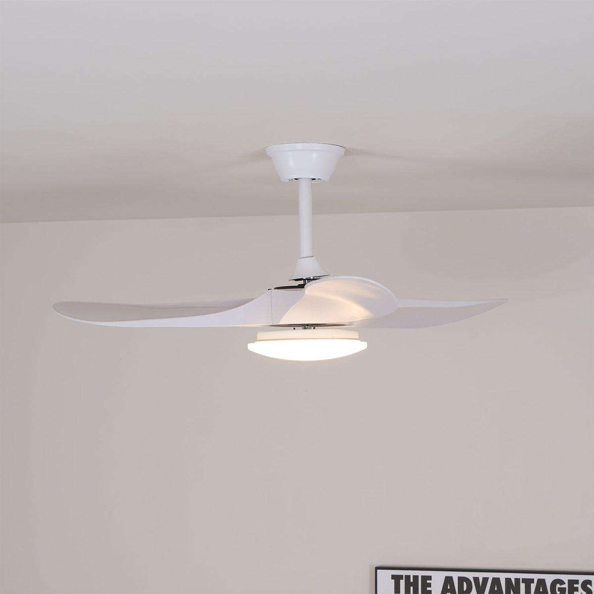 Virelo Ceiling Fan Light with LED – 42" & 52" Wood Grain Blades