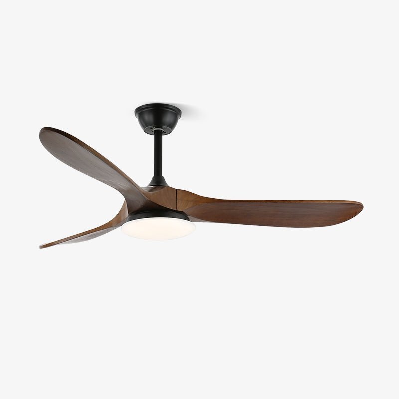Virelo Ceiling Fan Light with LED – 42" & 52" Wood Grain Blades