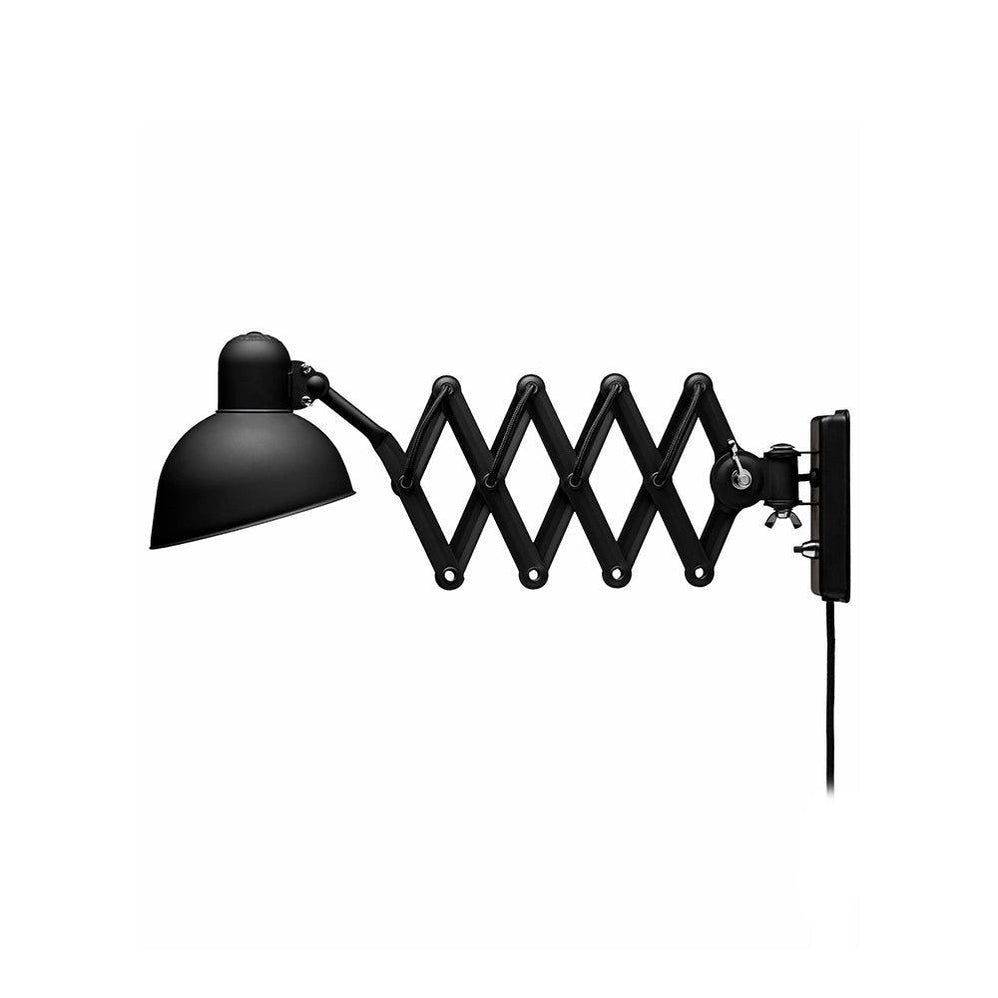 Maxon Adjustable Swing Arm Wall Sconce in Glossy Black for Modern Interiors