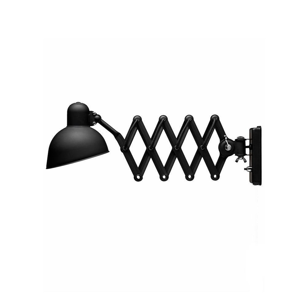 Maxon Adjustable Spring Wall Sconce in Glossy Black