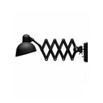 Maxon Adjustable Spring Wall Sconce in Glossy Black