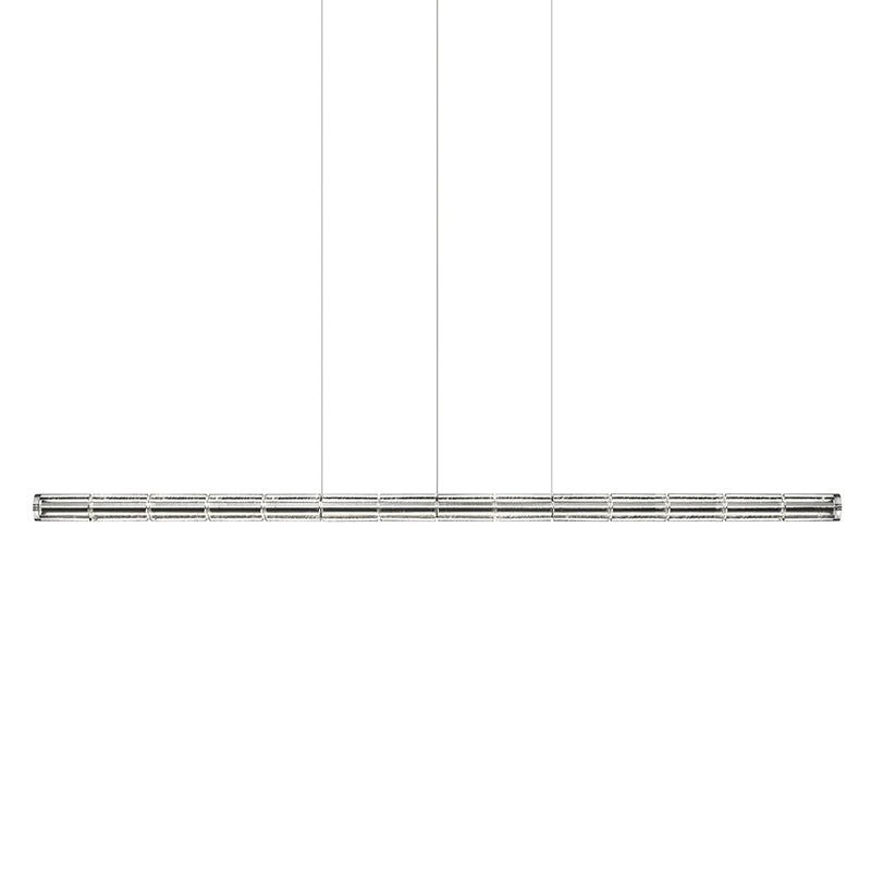 Mcdade Segmented Glass Linear Chandelier – Modern LED Pendant Light for Dining Room and Kitchen Island