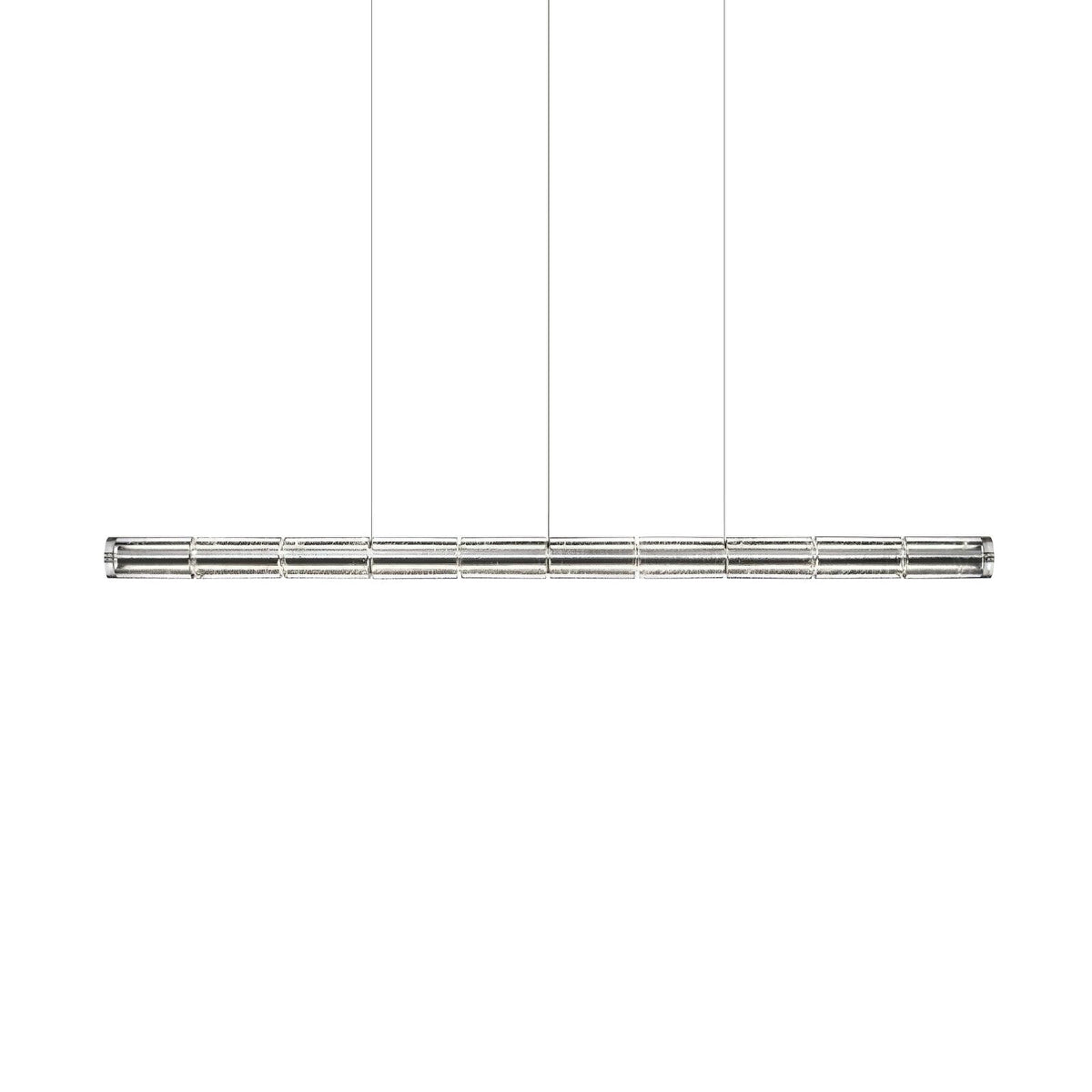 Mcdade Segmented Glass Linear Chandelier – Modern LED Pendant Light for Dining Room and Kitchen Island