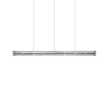 Mcdade Segmented Glass Linear Chandelier – Modern LED Pendant Light for Dining Room and Kitchen Island