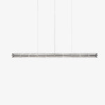 Mcdade Segmented Glass Linear Chandelier – Modern LED Pendant Light for Dining Room and Kitchen Island