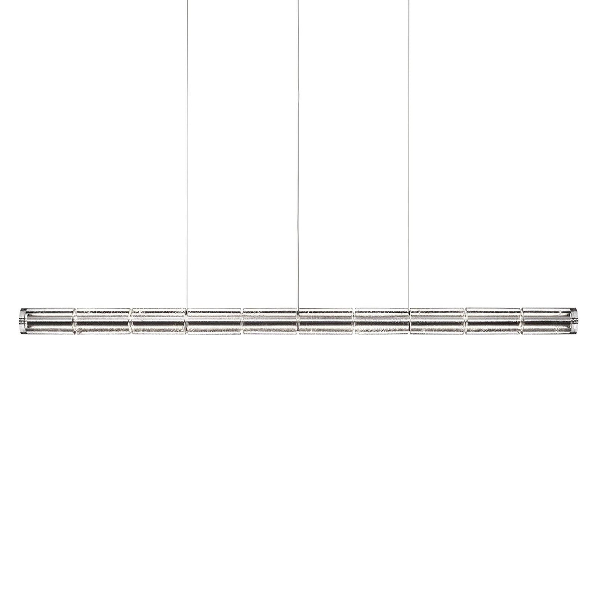 Mcdade Segmented Glass Linear Chandelier – Modern LED Pendant Light for Dining Room and Kitchen Island