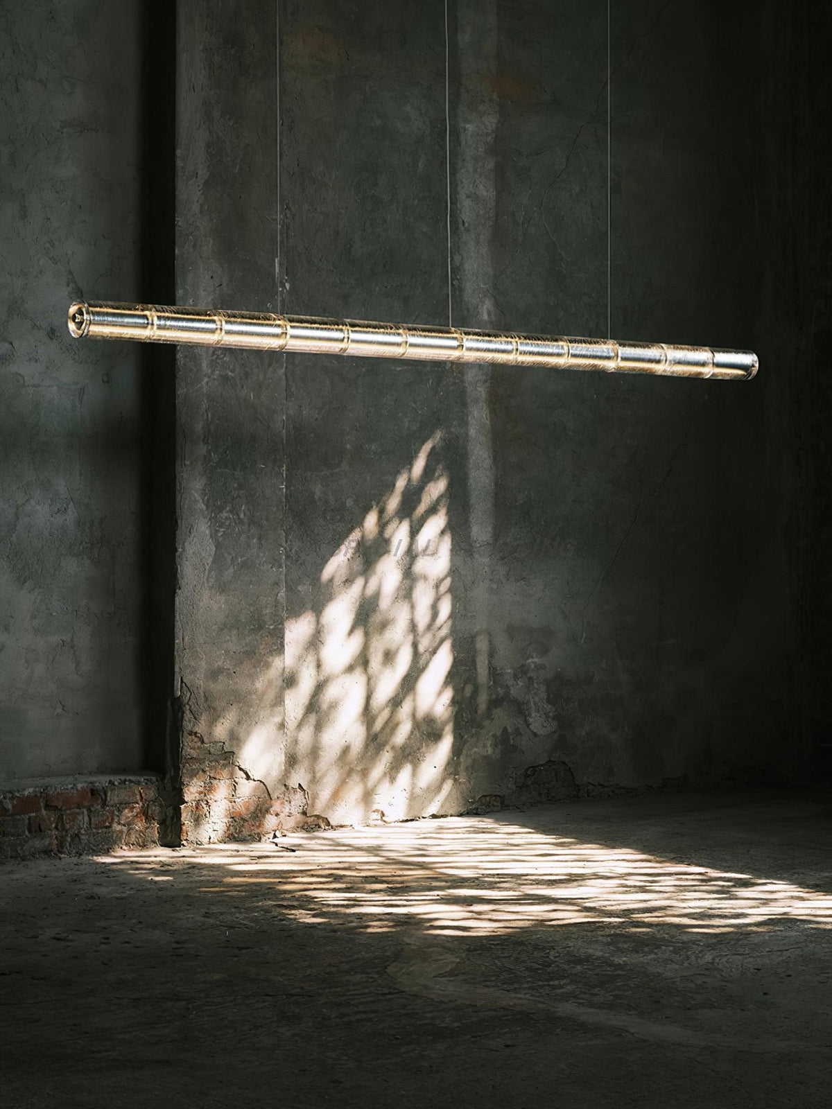 Mcdade Segmented Glass Linear Chandelier – Modern LED Pendant Light for Dining Room and Kitchen Island