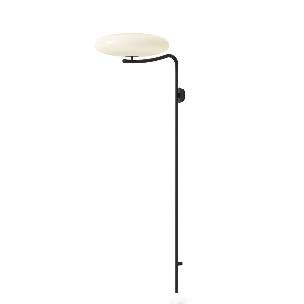 Arc Wall Sconce with Opal Glass Shade | Modern Minimalist Lighting