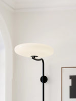 Arc Wall Sconce with Opal Glass Shade | Modern Minimalist Lighting