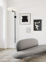 Arc Wall Sconce with Opal Glass Shade | Modern Minimalist Lighting
