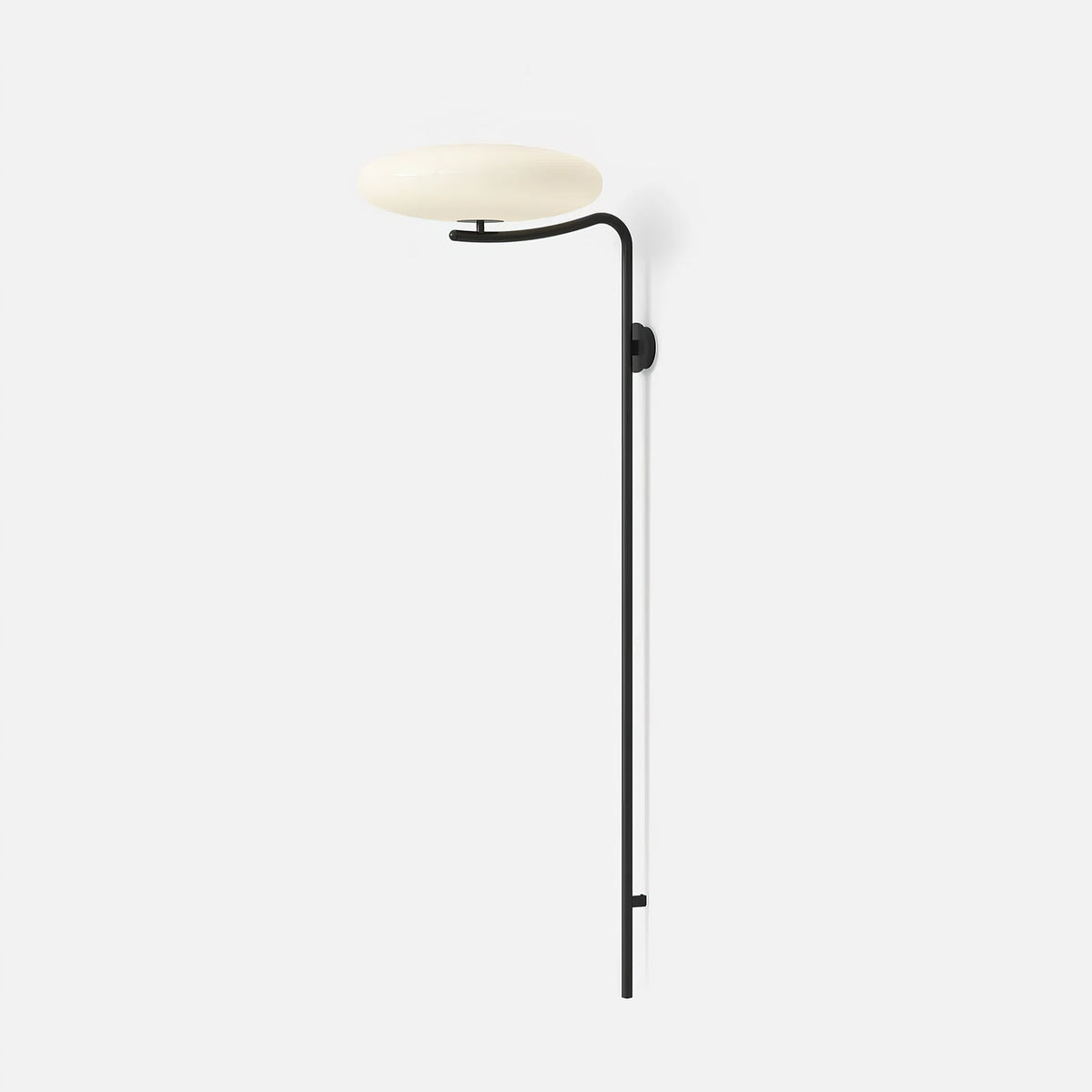 Arc Wall Sconce with Opal Glass Shade | Modern Minimalist Lighting