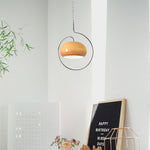 Medieval Swag Pendant Light in Chrome with Cream Glass Shade