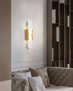 Melange Elongated Alabaster Sconce