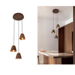 Melody Bell Wood Pendant Light – Modern Natural Chandelier for Dining and Living Spaces