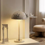 Meni Sculptural Table Lamp with Crystal Buds and LED Light