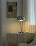 Meni Sculptural Table Lamp with Crystal Buds and LED Light