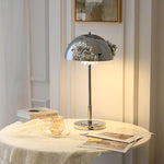 Meni Sculptural Table Lamp with Crystal Buds and LED Light