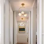Meniscus Glass Ball Ceiling Lamp