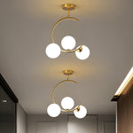 Meniscus Glass Ball Ceiling Lamp