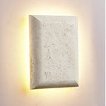 Mesa Glow Travertine Wall Sconce – Organic Modern LED Lighting