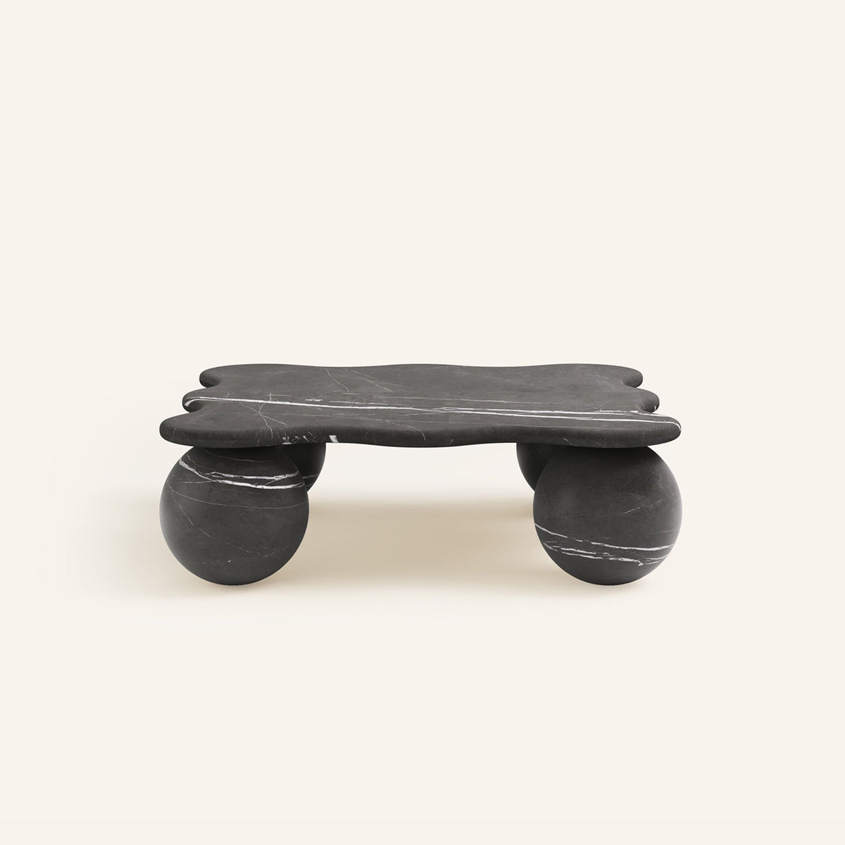 Mesa Pebble Coffee Table in Natural Stone – Sculptural Marble & Travertine