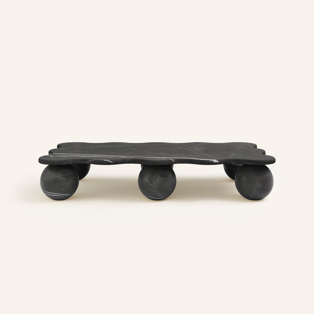 Mesa Pebble Coffee Table in Natural Stone – Sculptural Marble & Travertine