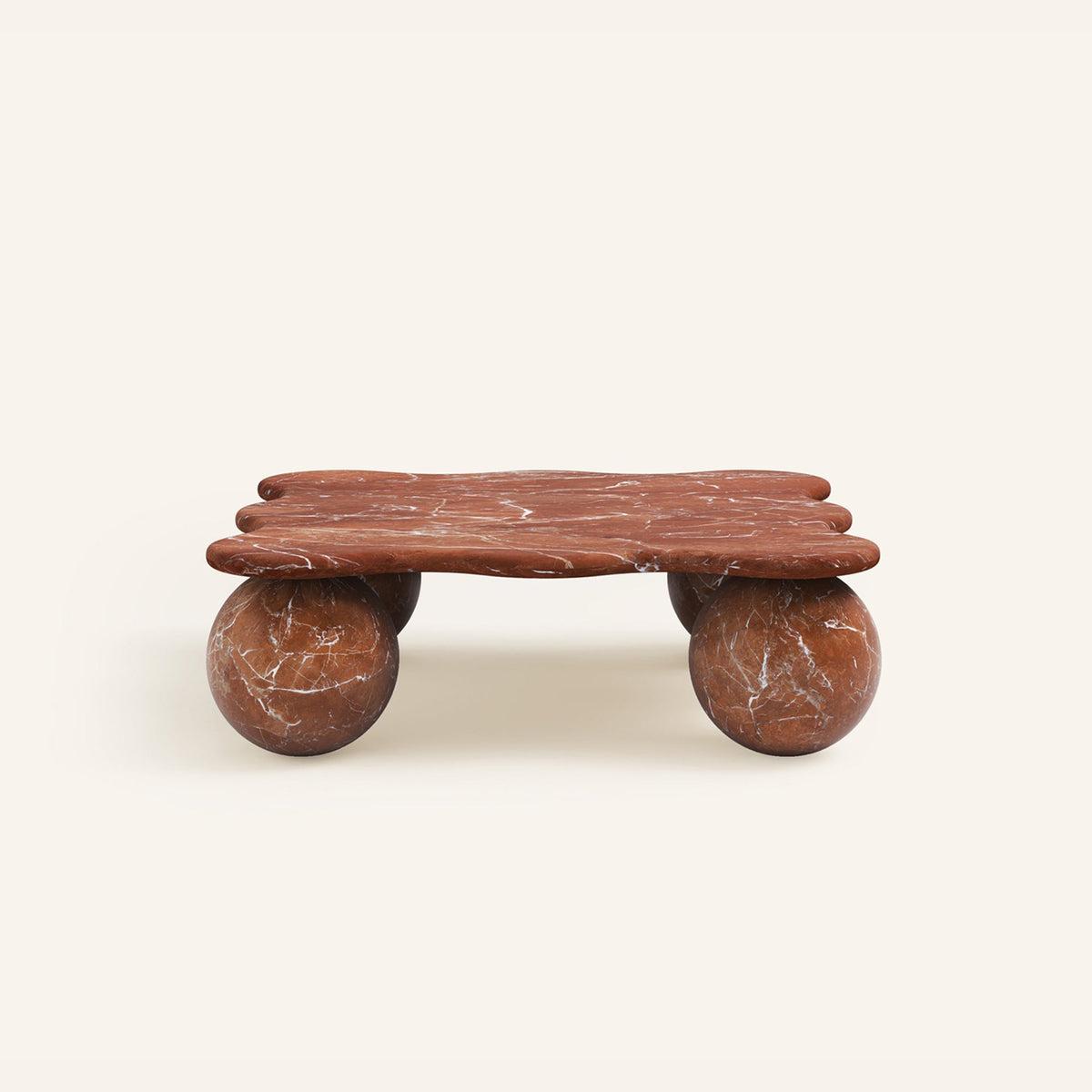 Mesa Pebble Coffee Table in Natural Stone – Sculptural Marble & Travertine