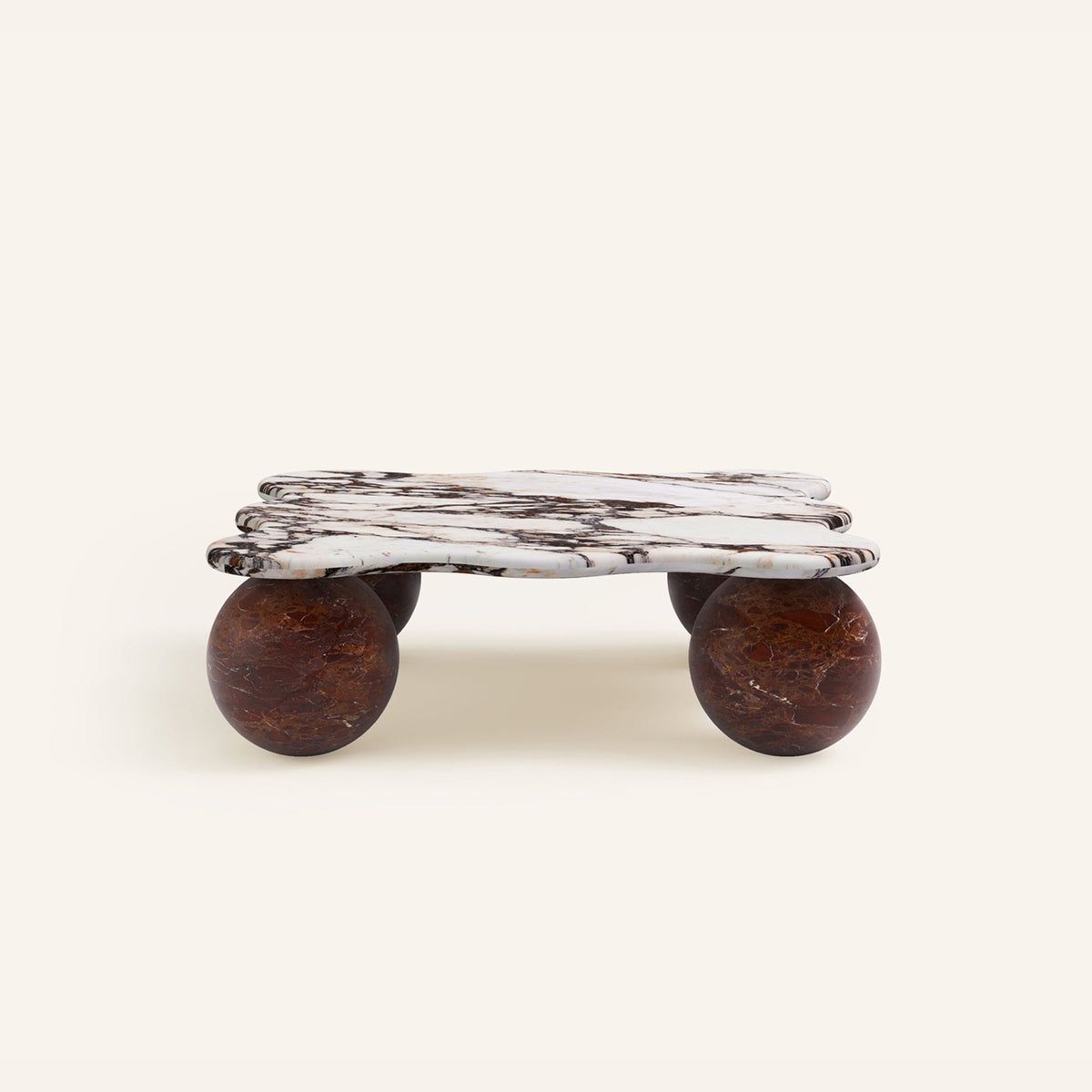 Mesa Pebble Coffee Table in Natural Stone – Sculptural Marble & Travertine