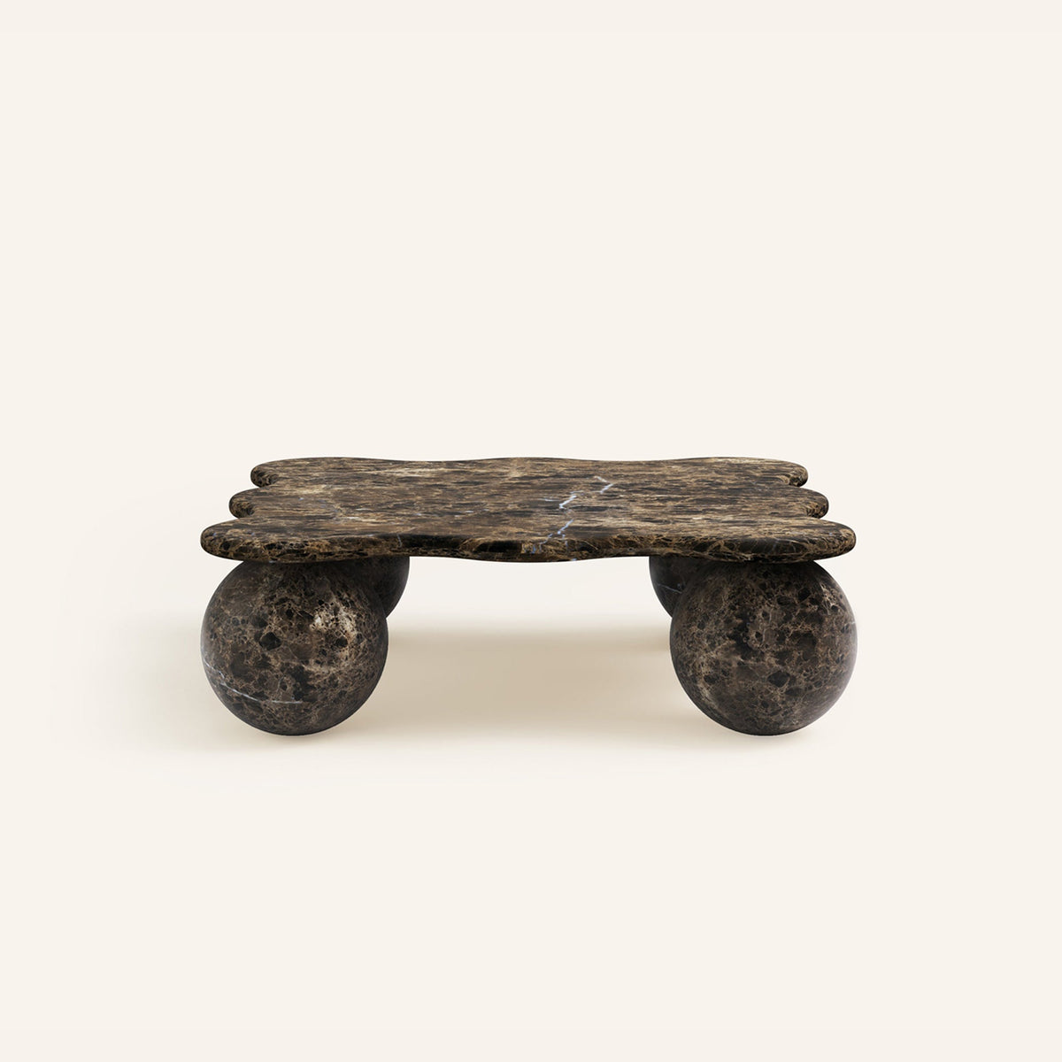 Mesa Pebble Coffee Table in Natural Stone – Sculptural Marble & Travertine