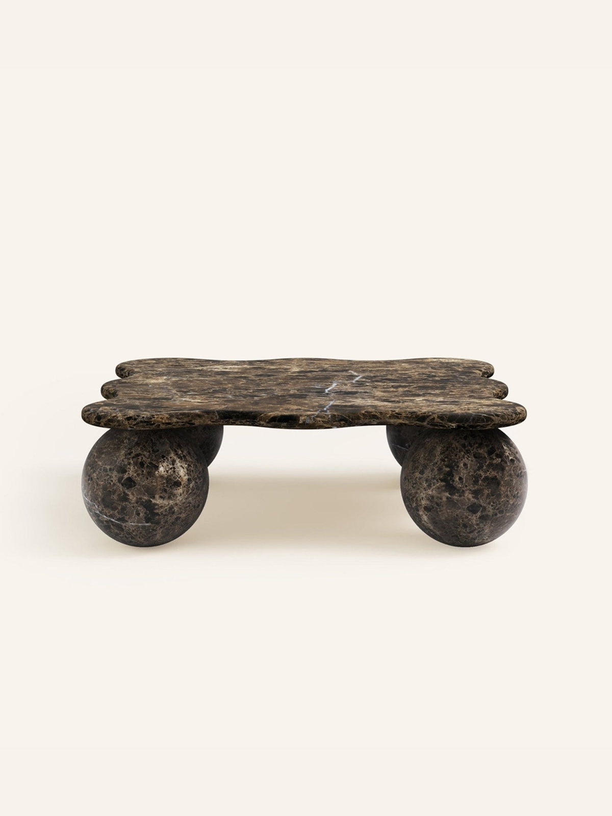 Mesa Pebble Coffee Table in Natural Stone – Sculptural Marble & Travertine
