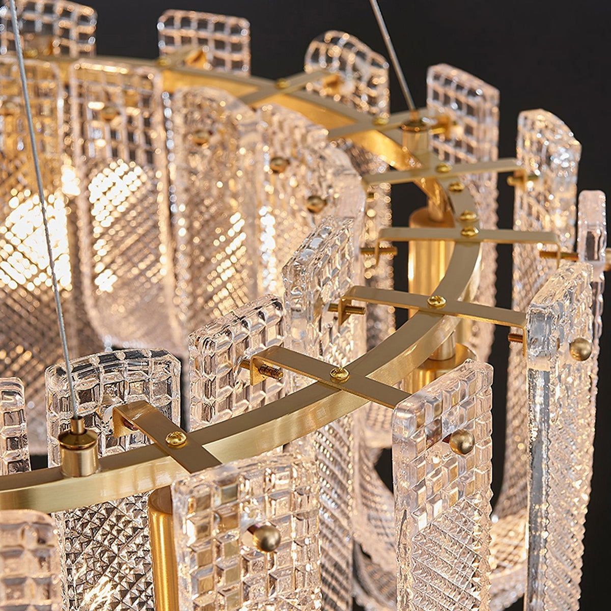 Mesh Glass Chandelier