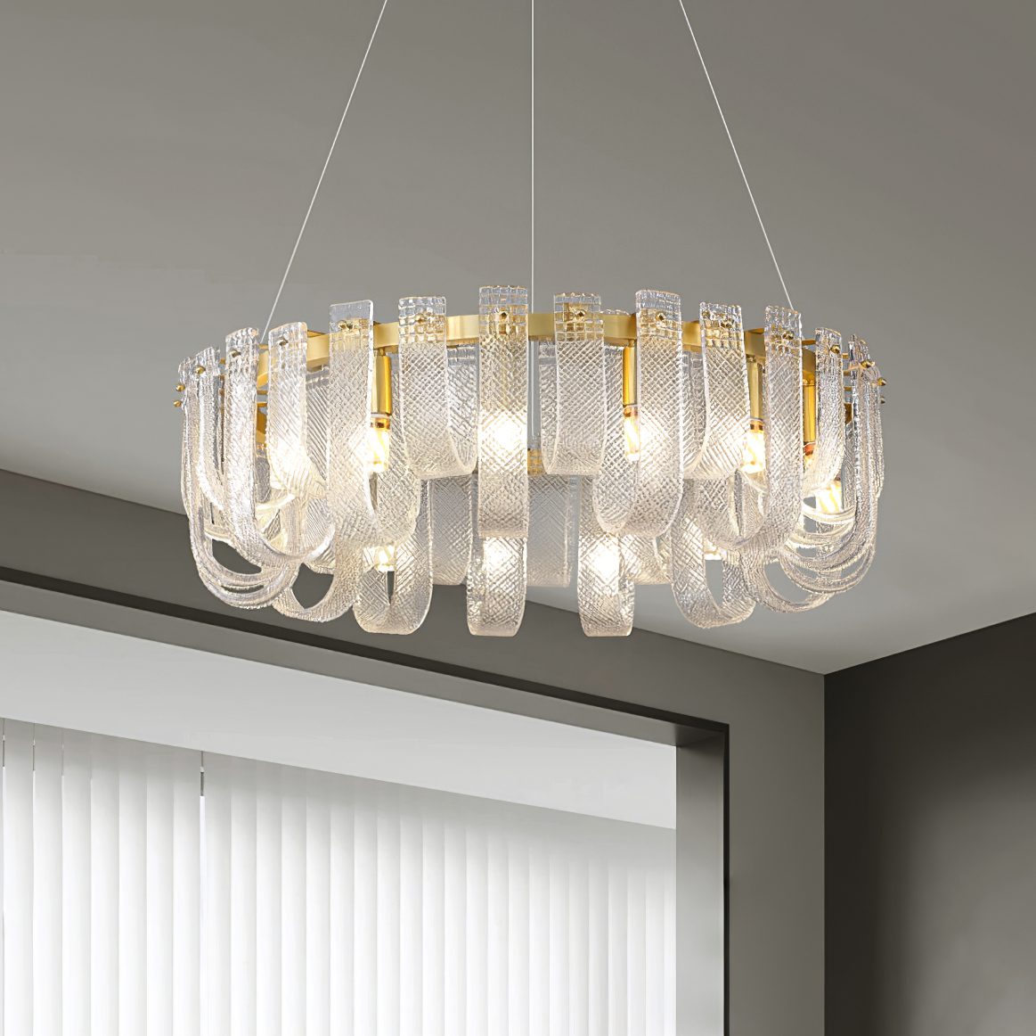 Mesh Glass Chandelier