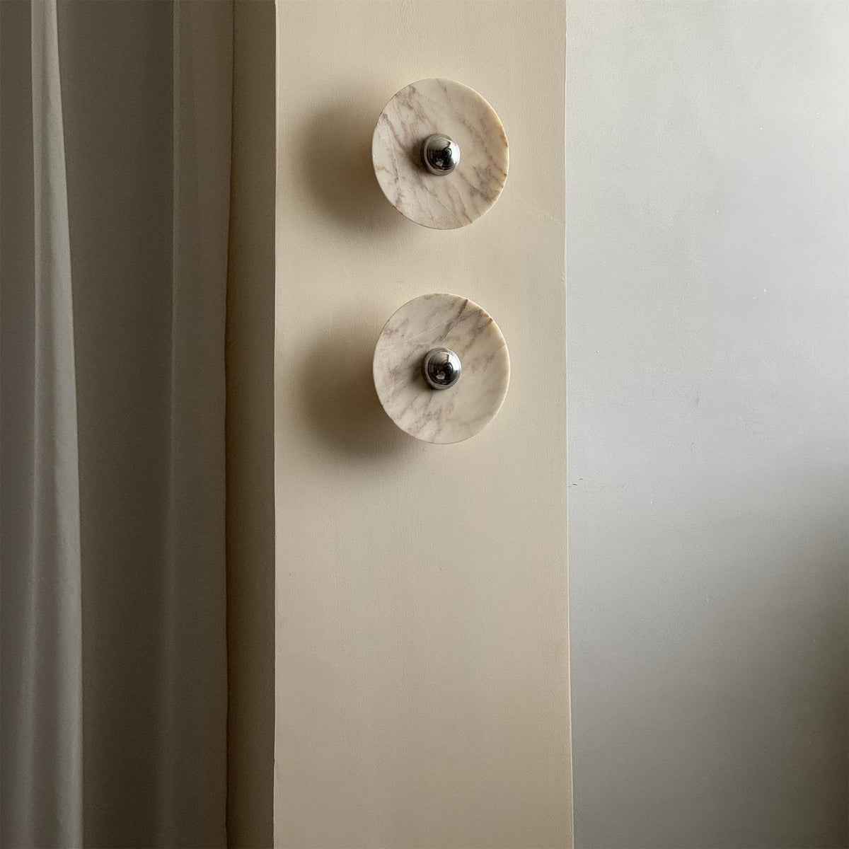 Messier Marble Wall Sconce with Touch Control | Modern LED Wall Light