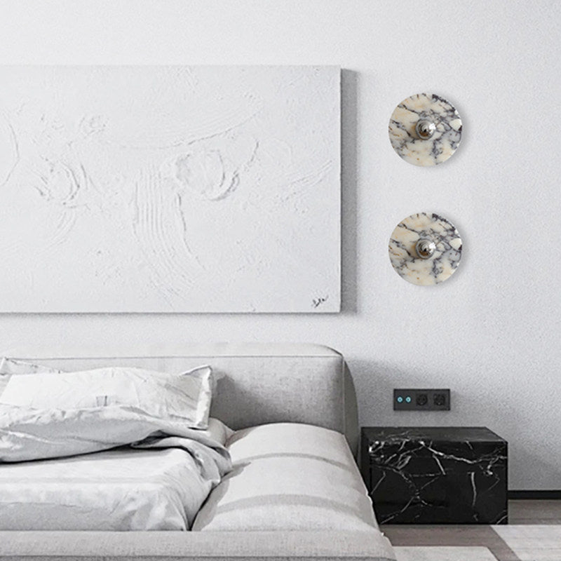 Messier Marble Wall Sconce with Touch Control | Modern LED Wall Light