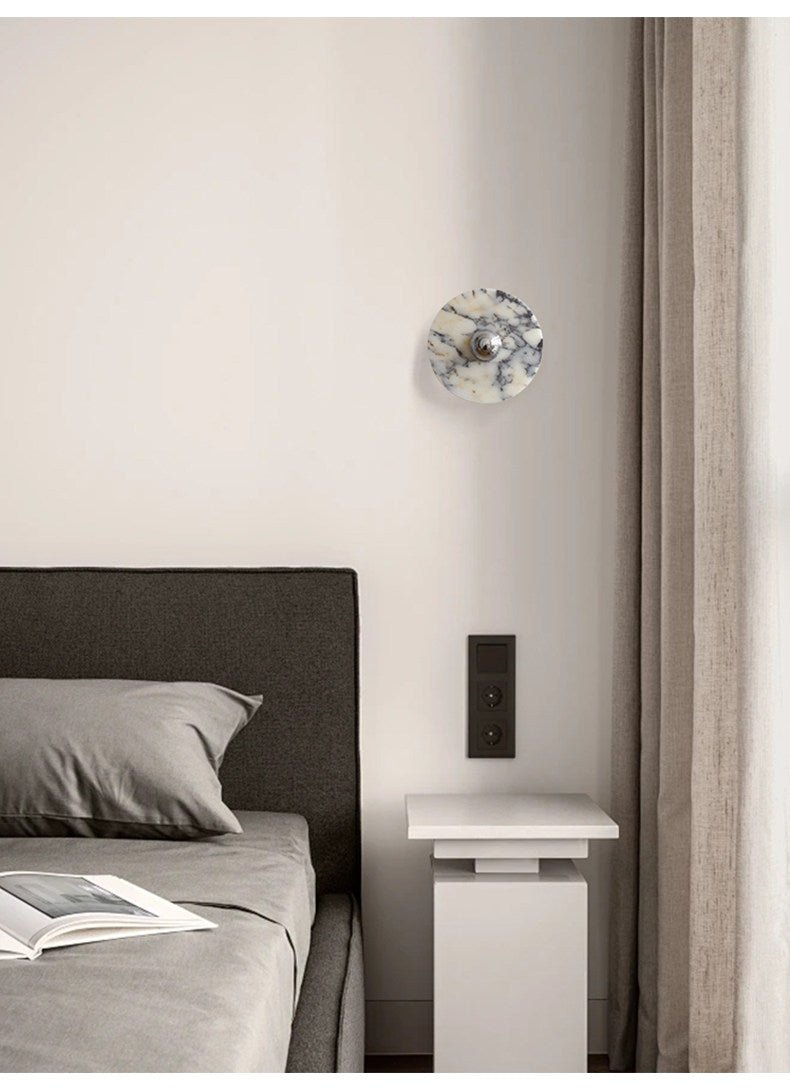 Messier Marble Wall Sconce with Touch Control | Modern LED Wall Light