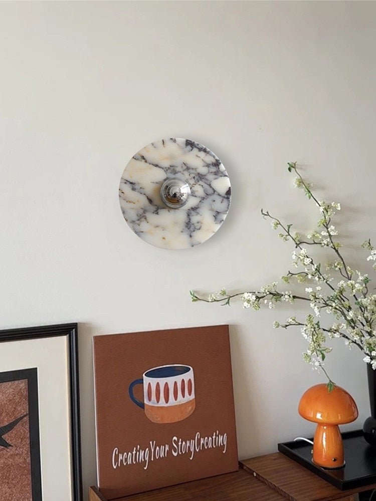 Messier Marble Wall Sconce with Touch Control | Modern LED Wall Light