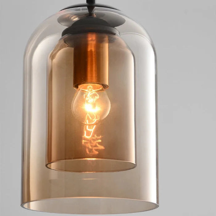 Double Glass Pendant Lamp