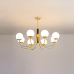 Midas Touch Walnut Sphere Chandelier