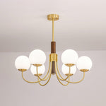 Midas Touch Walnut Sphere Chandelier