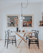 Scandiluxe Brass Pendant Light with Glass Shade – Modern Swag Ceiling Lamp