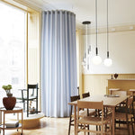 Scandiluxe Brass Pendant Light with Glass Shade – Modern Swag Ceiling Lamp