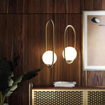Mila Brass Pendant Swag Light – Hand-Blown Glass & Brass Hanging Lamp