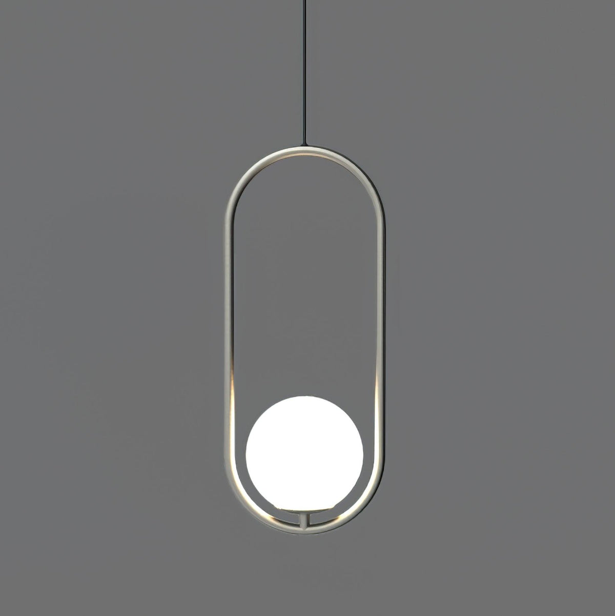 Mila Brass Pendant Swag Light – Hand-Blown Glass & Brass Hanging Lamp