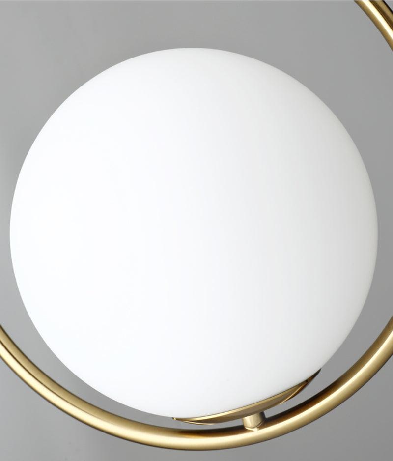 Mila Brass Pendant Swag Light – Hand-Blown Glass & Brass Hanging Lamp