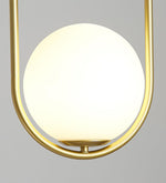 Mila Brass Pendant Swag Light – Hand-Blown Glass & Brass Hanging Lamp