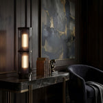 Miles Fluted Glass Table Lamp with Integrated LED